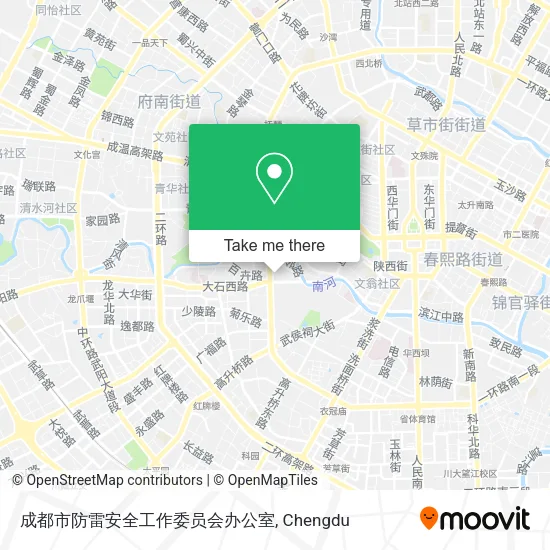 成都市防雷安全工作委员会办公室 map