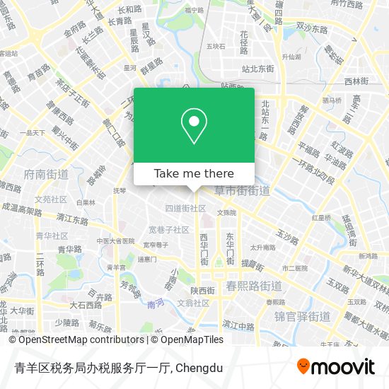 青羊区税务局办税服务厅一厅 map