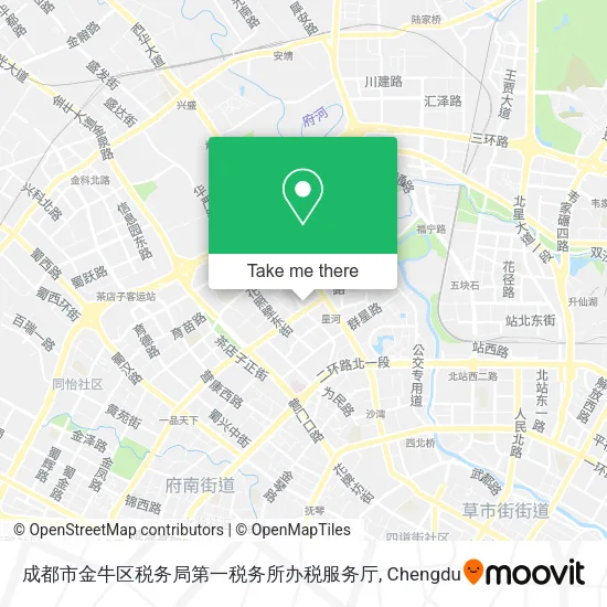 成都市金牛区税务局第一税务所办税服务厅 map