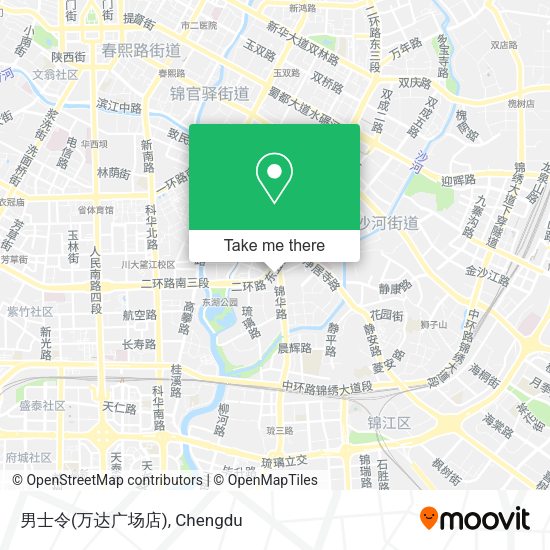 男士令(万达广场店) map