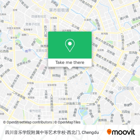 四川音乐学院附属中等艺术学校-西北门 map