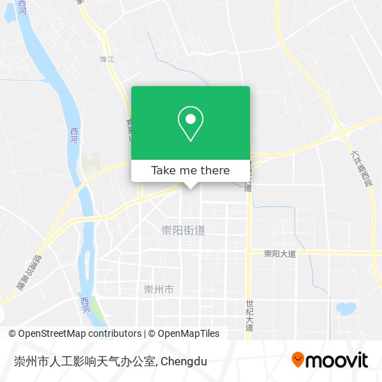 崇州市人工影响天气办公室 map