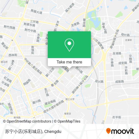 苏宁小店(乐彩城店) map