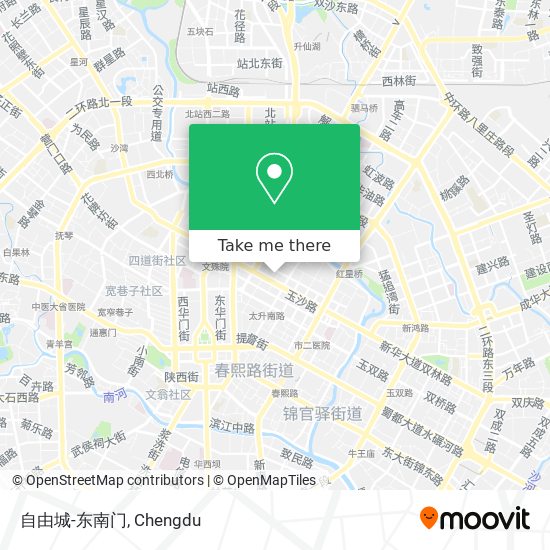 自由城-东南门 map