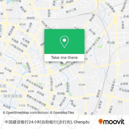 中国建设银行24小时自助银行(步行街) map