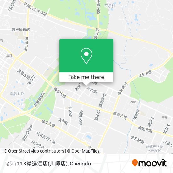 都市118精选酒店(川师店) map