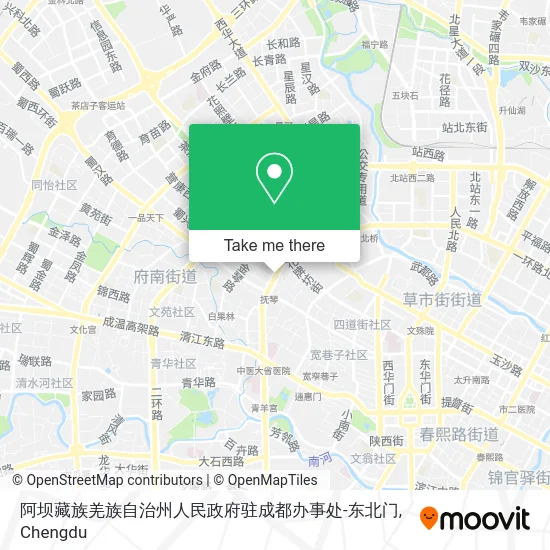 阿坝藏族羌族自治州人民政府驻成都办事处-东北门 map