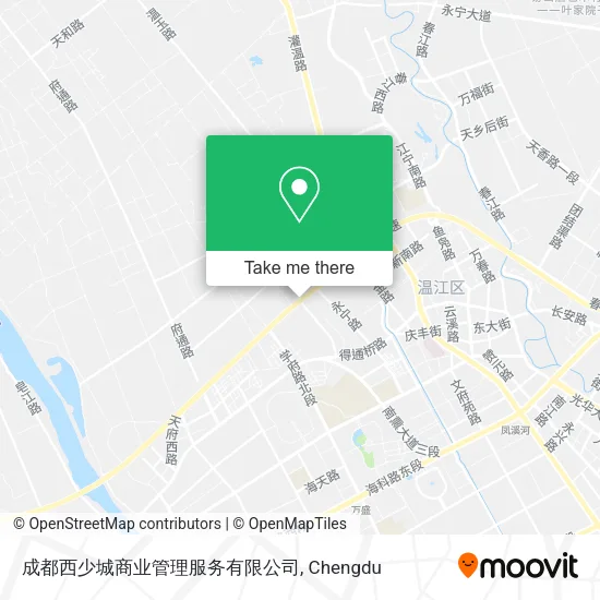 成都西少城商业管理服务有限公司 map