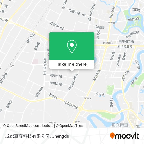 成都摹客科技有限公司 map