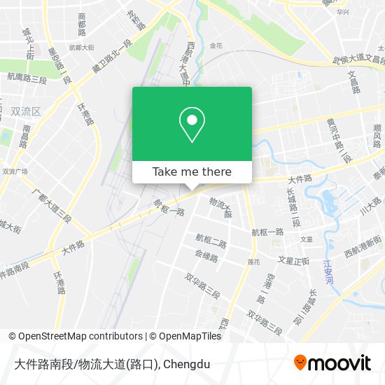 大件路南段/物流大道(路口) map