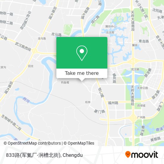 833路(军氮厂-涧槽北街) map