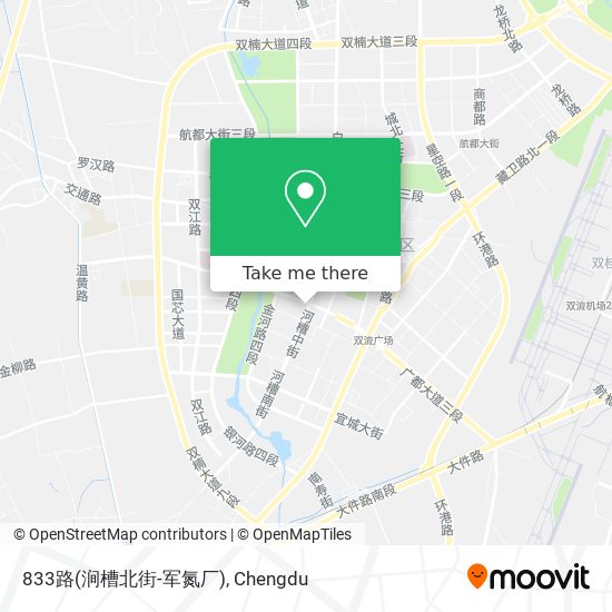 833路(涧槽北街-军氮厂) map