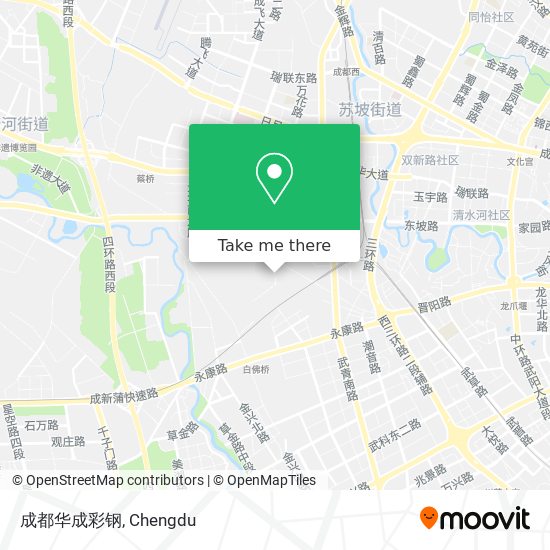 成都华成彩钢 map
