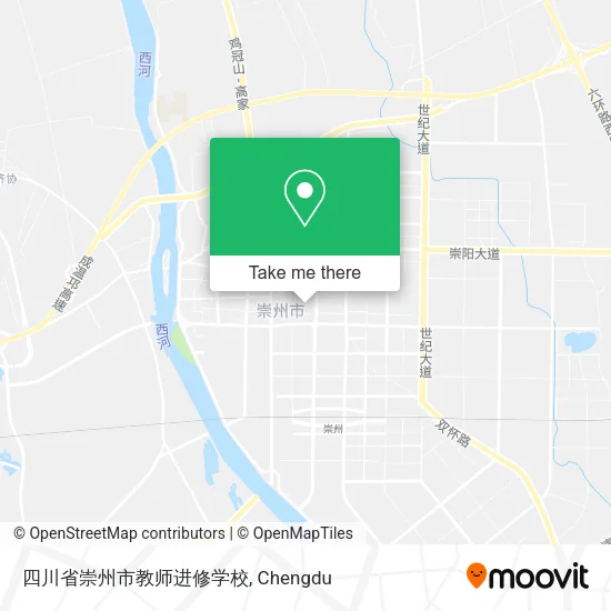 四川省崇州市教师进修学校 map
