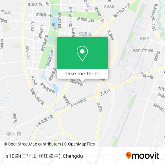 s10路(三里坝-观庄路中) map