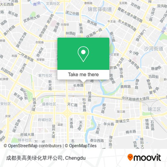 成都美高美绿化草坪公司 map