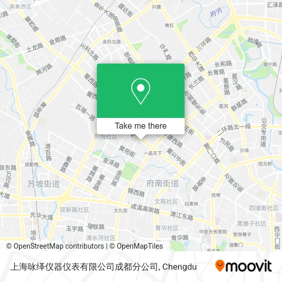 上海咏绎仪器仪表有限公司成都分公司 map