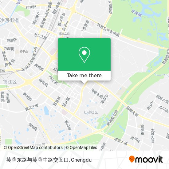 芙蓉东路与芙蓉中路交叉口 map
