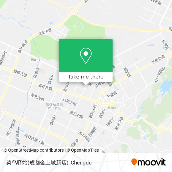 菜鸟驿站(成都金上城新店) map