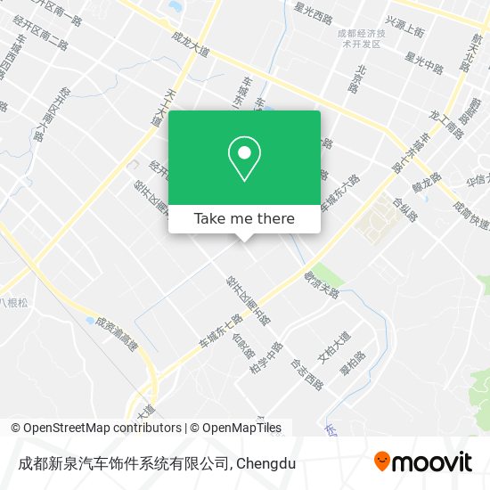 成都新泉汽车饰件系统有限公司 map