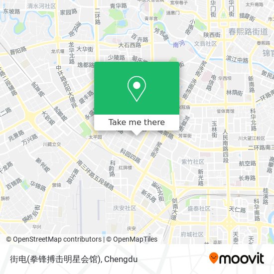 街电(拳锋搏击明星会馆) map