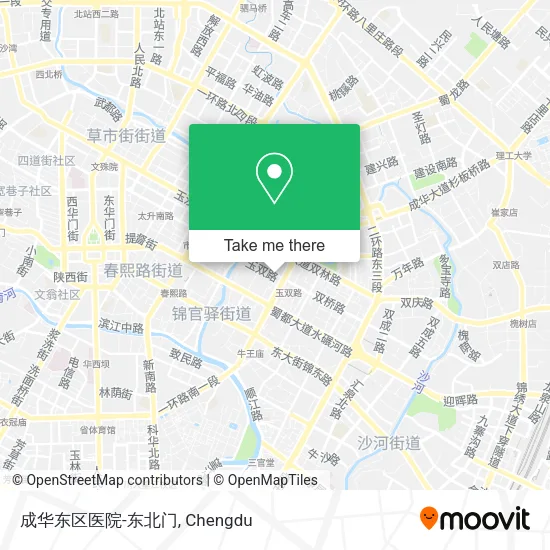 成华东区医院-东北门 map