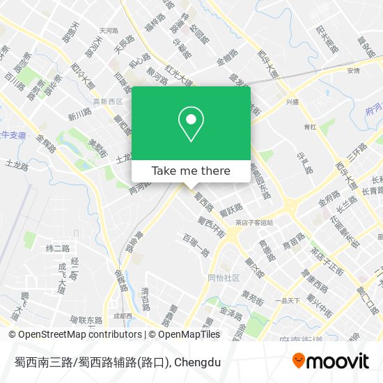 蜀西南三路/蜀西路辅路(路口) map