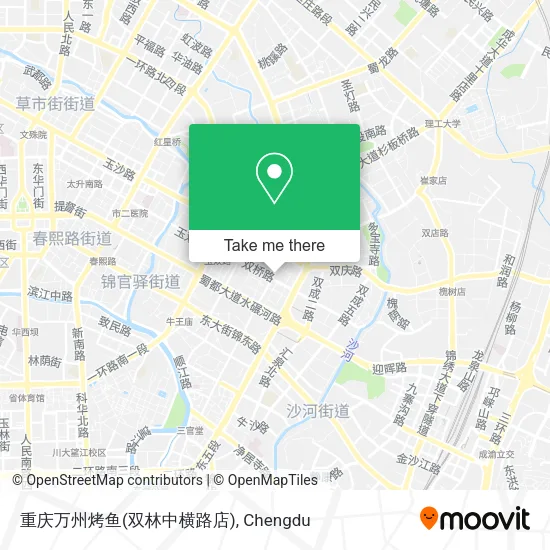 重庆万州烤鱼(双林中横路店) map