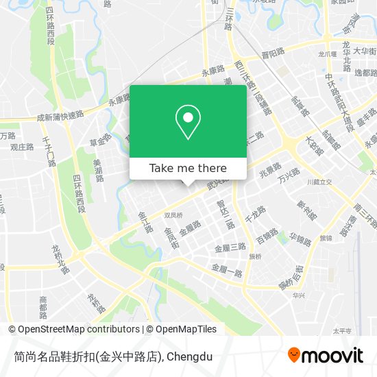 简尚名品鞋折扣(金兴中路店) map