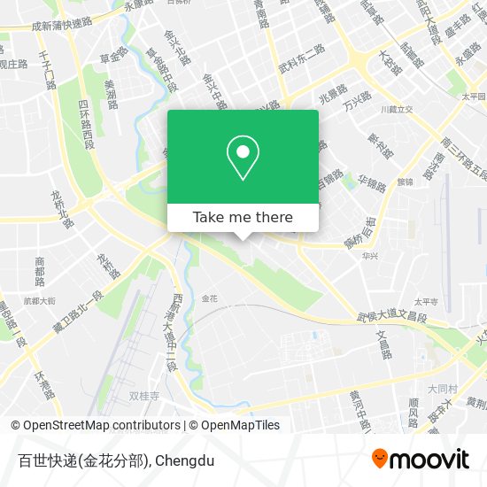 百世快递(金花分部) map