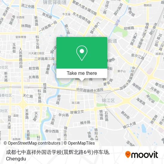 成都七中嘉祥外国语学校(晨辉北路6号)停车场 map