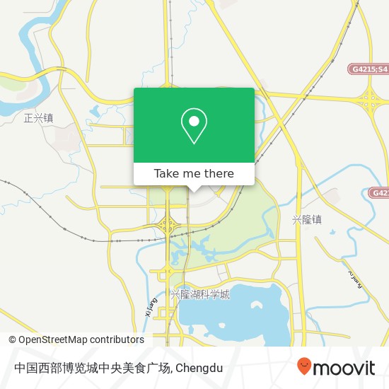 中国西部博览城中央美食广场 map