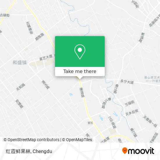 红霞鲜果林 map