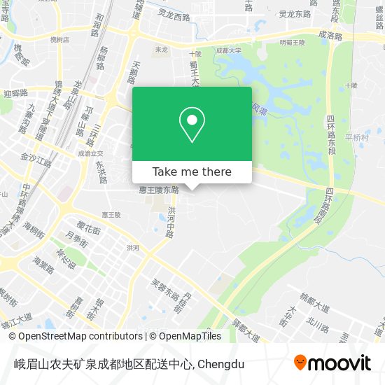峨眉山农夫矿泉成都地区配送中心 map