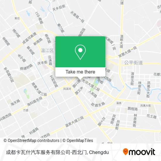 成都卡瓦什汽车服务有限公司-西北门 map
