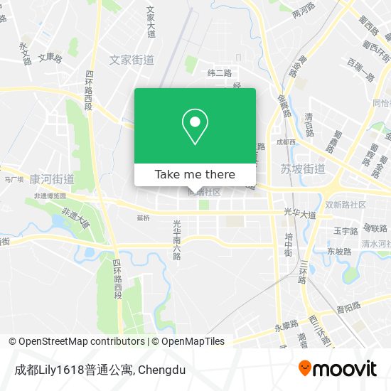 成都Lily1618普通公寓 map