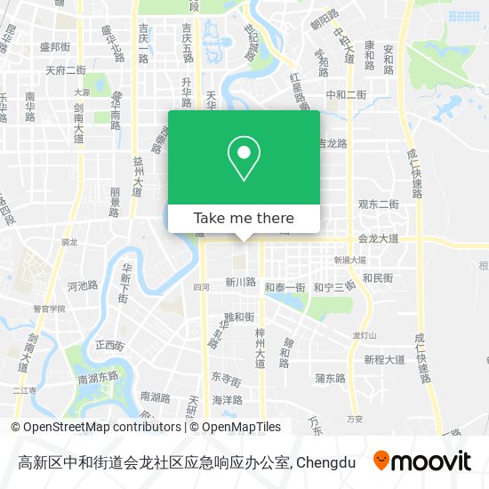 高新区中和街道会龙社区应急响应办公室 map
