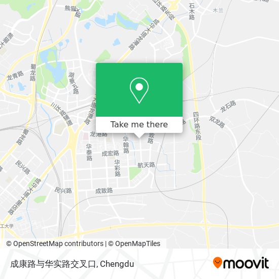 成康路与华实路交叉口 map