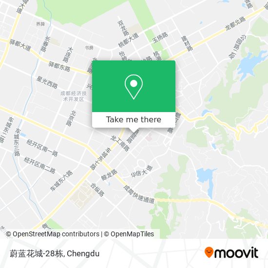 蔚蓝花城-28栋 map
