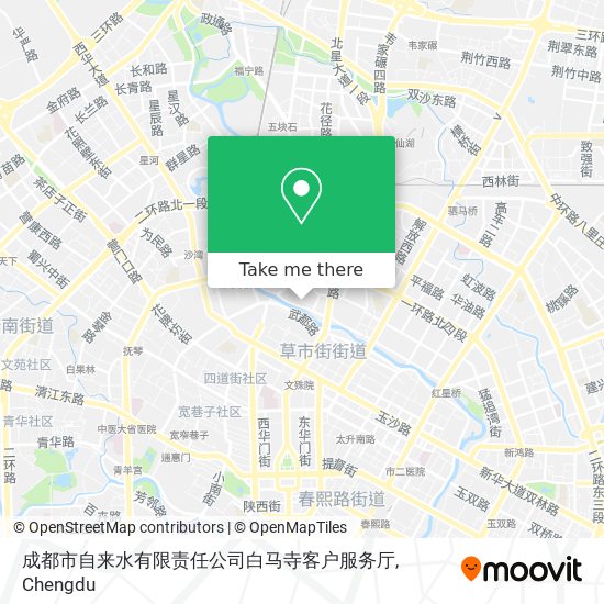成都市自来水有限责任公司白马寺客户服务厅 map