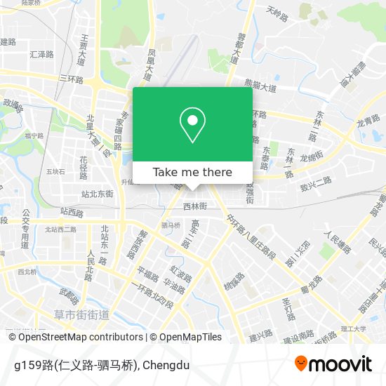 g159路(仁义路-驷马桥) map