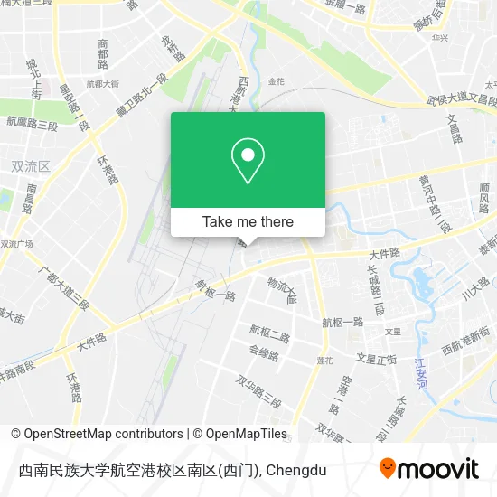 西南民族大学航空港校区南区(西门) map