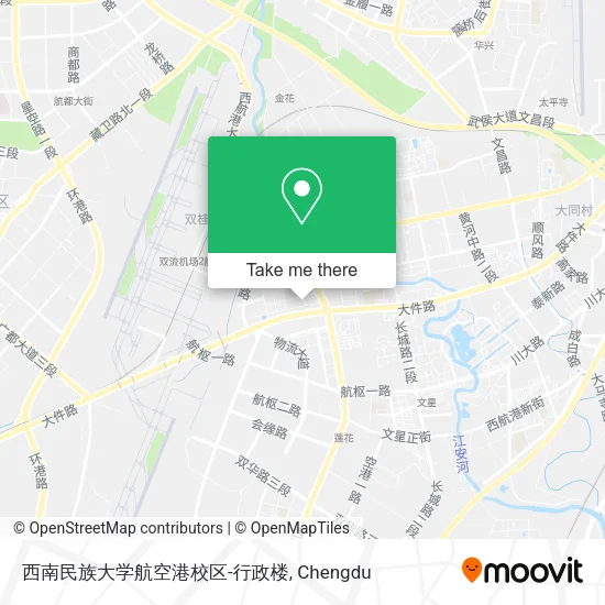 西南民族大学航空港校区-行政楼 map