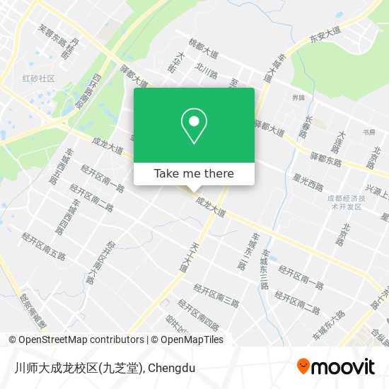 川师大成龙校区(九芝堂) map