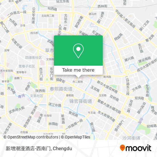 新增潮漫酒店-西南门 map