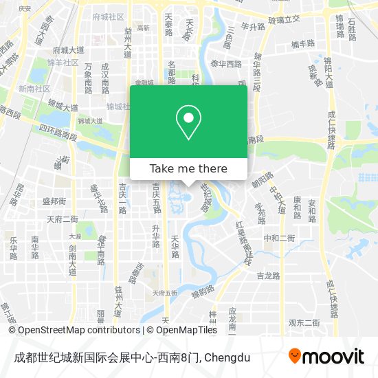 成都世纪城新国际会展中心-西南8门 map