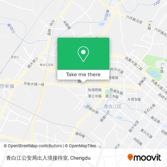 青白江公安局出入境接待室 map
