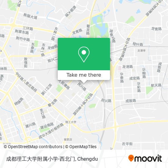 成都理工大学附属小学-西北门 map