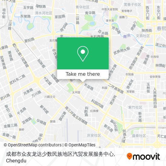 成都市众友龙达少数民族地区汽贸发展服务中心 map