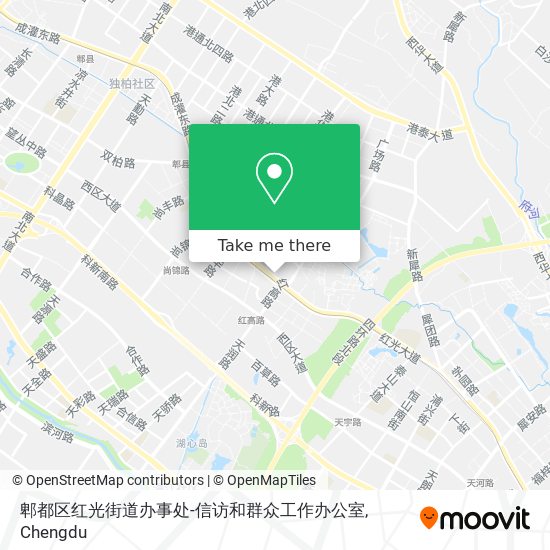 郫都区红光街道办事处-信访和群众工作办公室 map